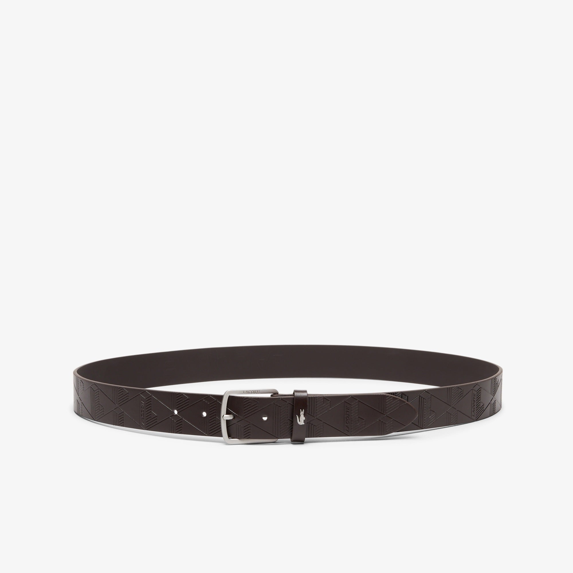 Cintura in pelle con monogramma RC4093 028 LACOSTE ACCESSORI 