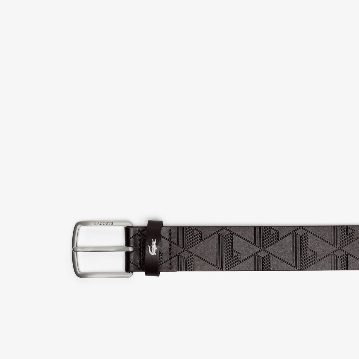 Cintura in pelle con monogramma RC4093 028 LACOSTE ACCESSORI 