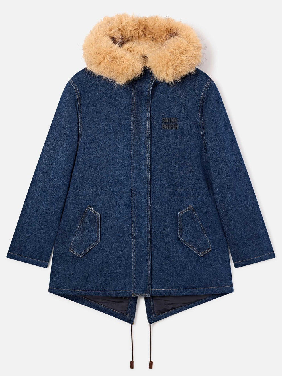 Parka brenna con cappuccio effetto pelliccia BNN0001 00222M MC2 SAINT BARTH 