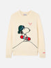 Maglia bombardino con ricamo snoopy sono al top