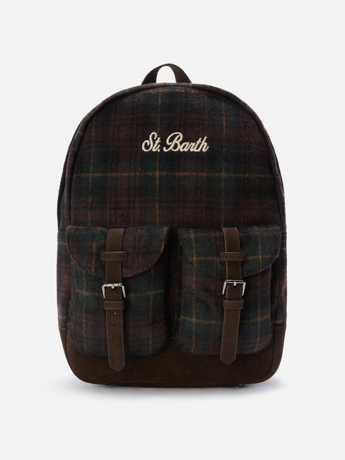 Zaino cody con motivo tartan COD0009 00468M MC2 SAINT BARTH 