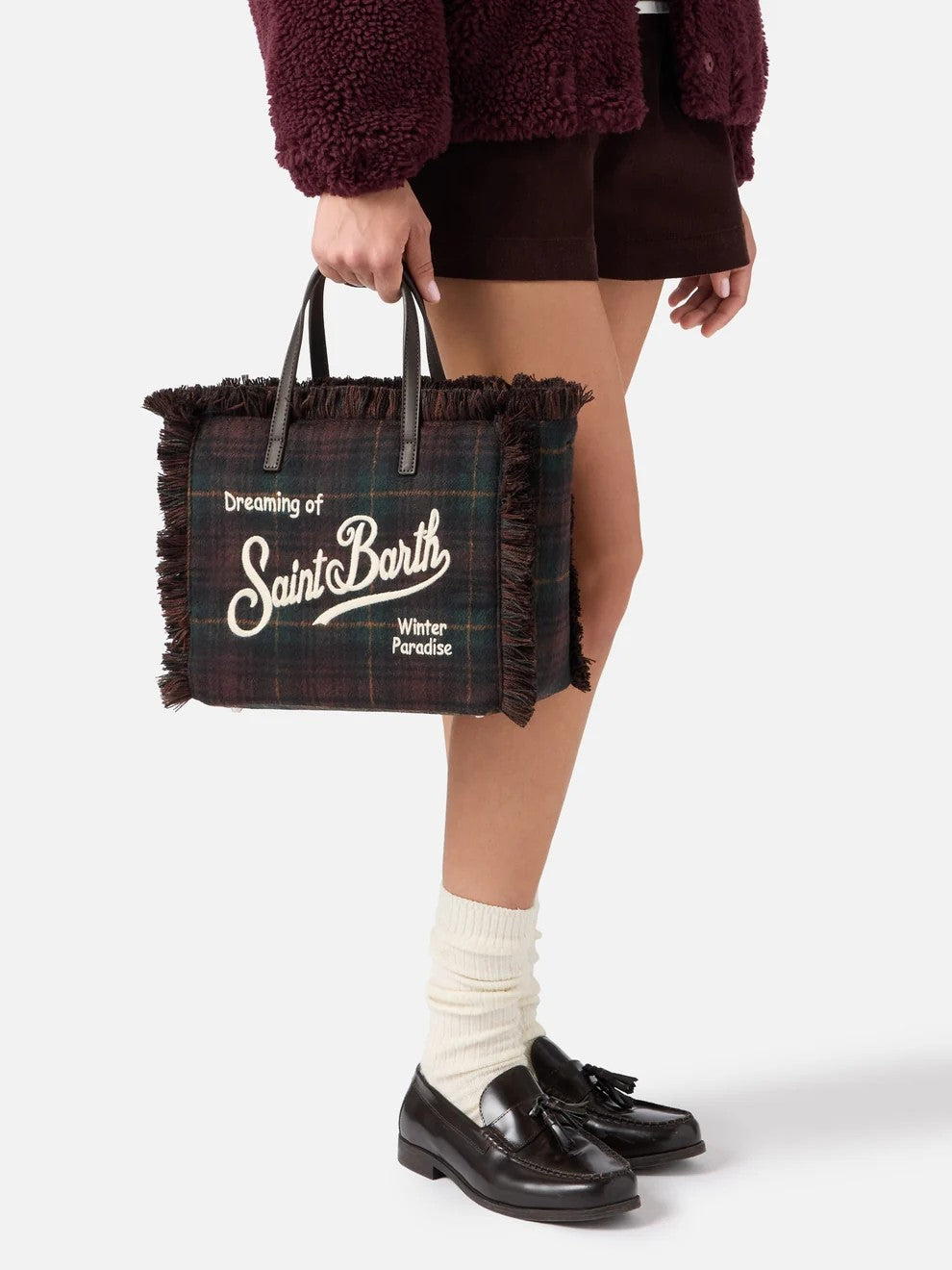 Borsa colette tartan COL0045 00468M MC2 SAINT BARTH 