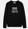 Maglia Heron con intarsio odio tutti