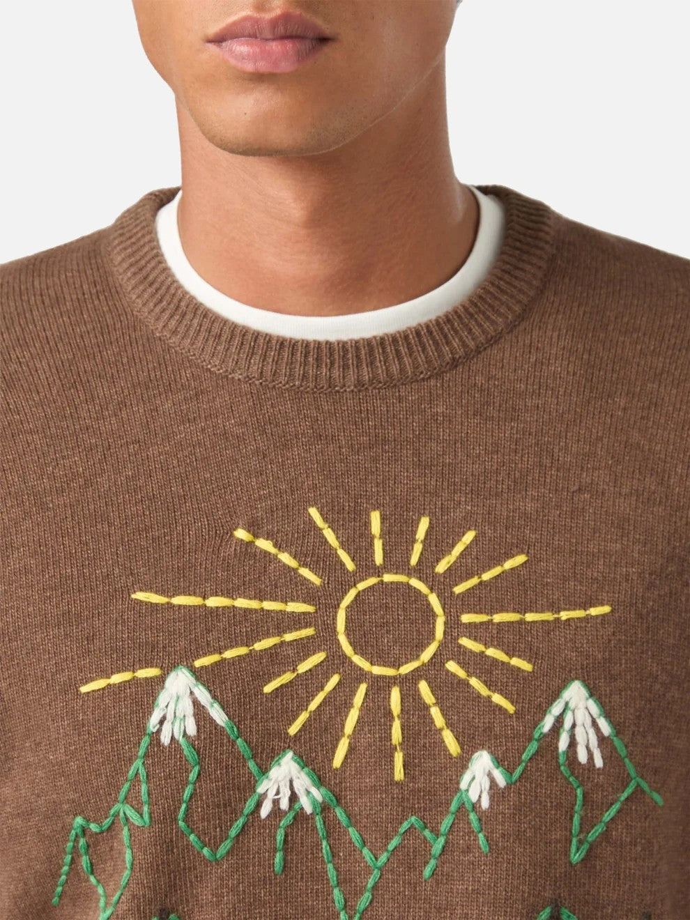 Maglia heron con ricamo St. Moritz HER0001 00626M MC2 SAINT BARTH 