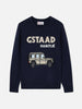 Maglia heron con intarsio Gstaad habitué