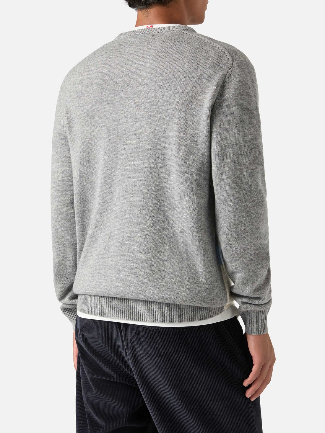 Maglia heron con intarsio the end HER0011 00286M MC2 SAINT BARTH 