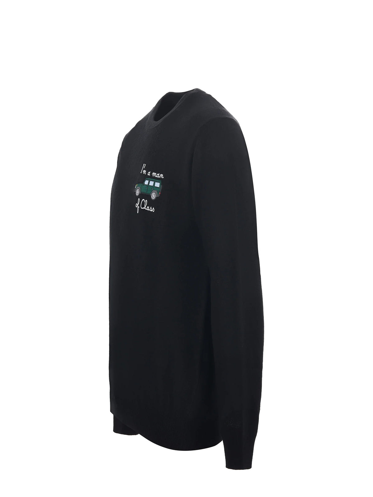 Maglia heron light con ricamo i'm a man of class HER0024 03348M MC2 SAINT BARTH 