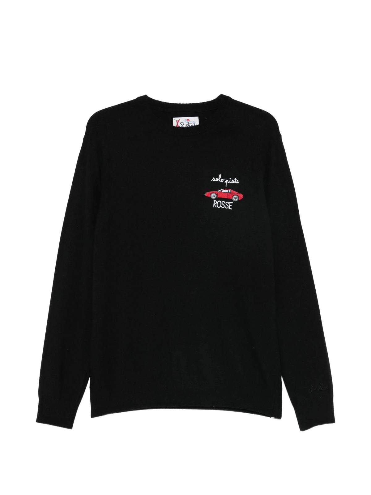 Maglia heron light con ricamo solo piste rosse HER0024 03349M MC2 SAINT BARTH 