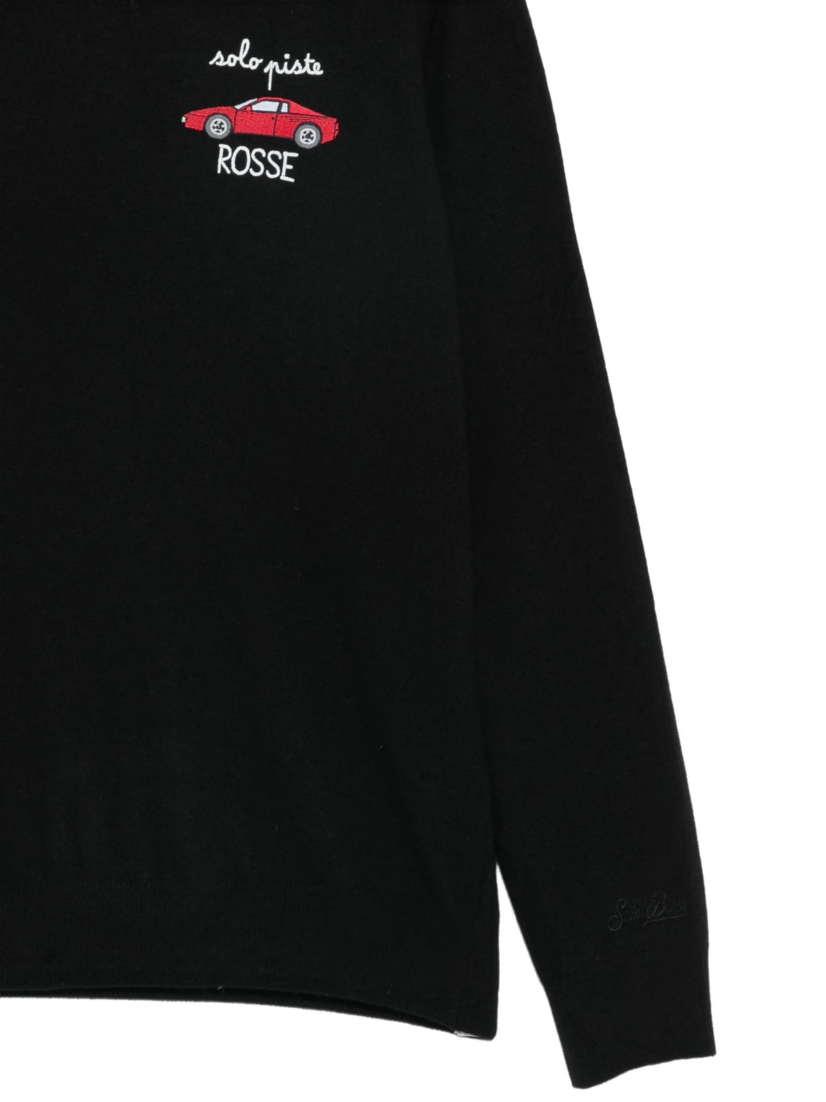 Maglia heron light con ricamo solo piste rosse HER0024 03349M MC2 SAINT BARTH 