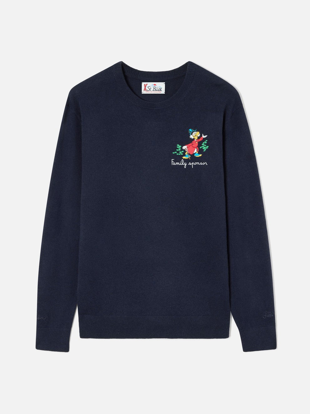 Maglia heron light con ricamo family sponsor HER0024 03388M MC2 SAINT BARTH 