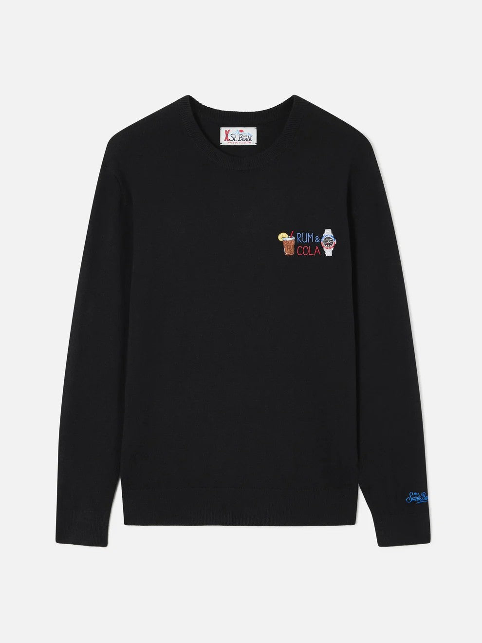 Maglia heron light con ricamo rum &amp; cola HER0024 03616M MC2 SAINT BARTH 