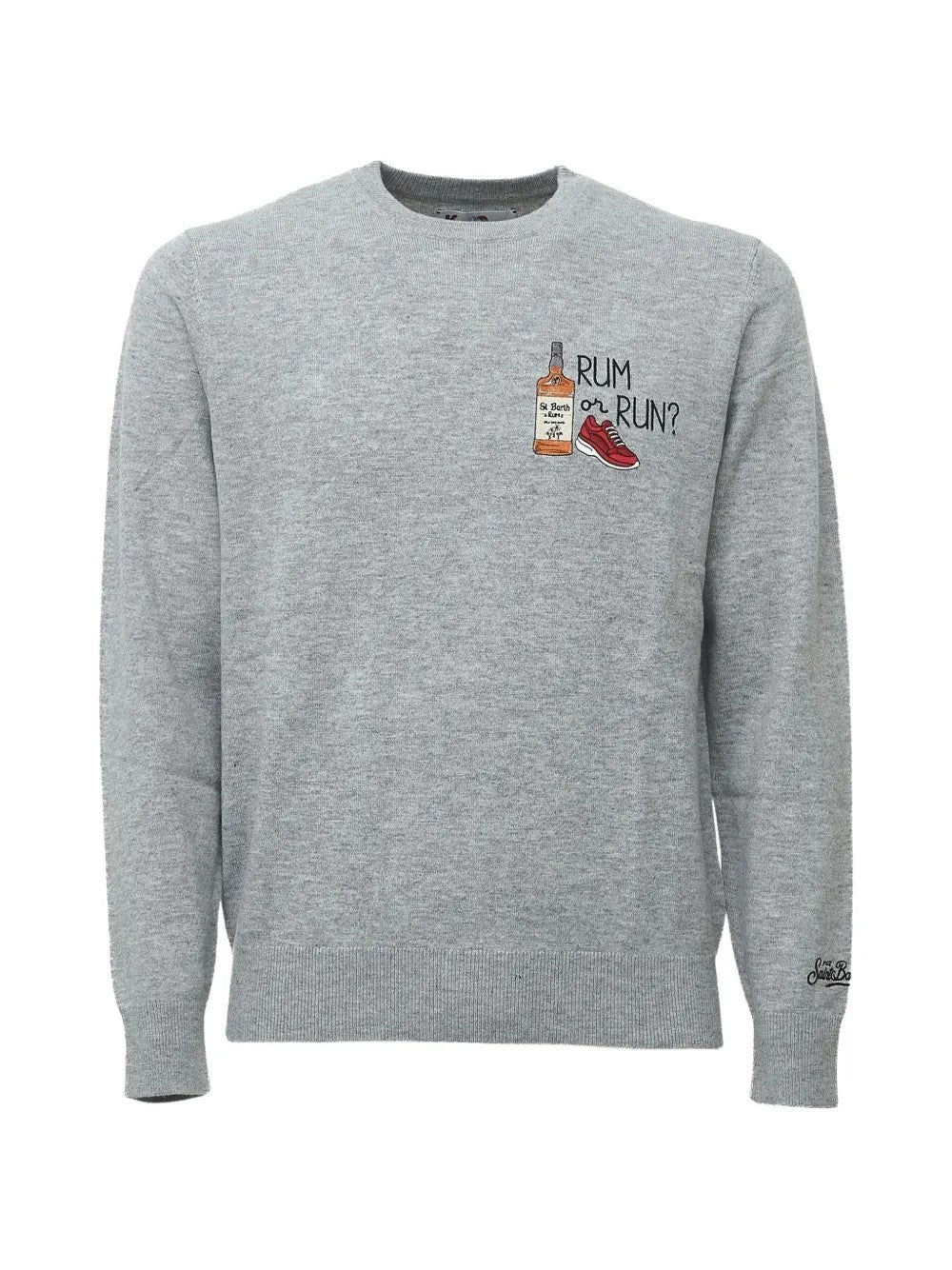Maglia heron light con ricamo rum or run HER0024 03618M MC2 SAINT BARTH 