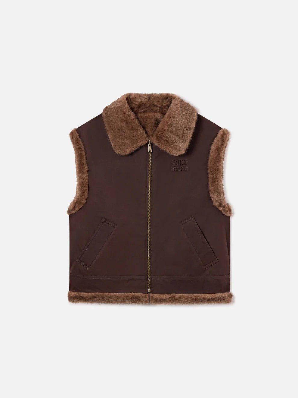 Gilet hesketh effetto pelliccia HES004 01000M MC2 SAINT BARTH 