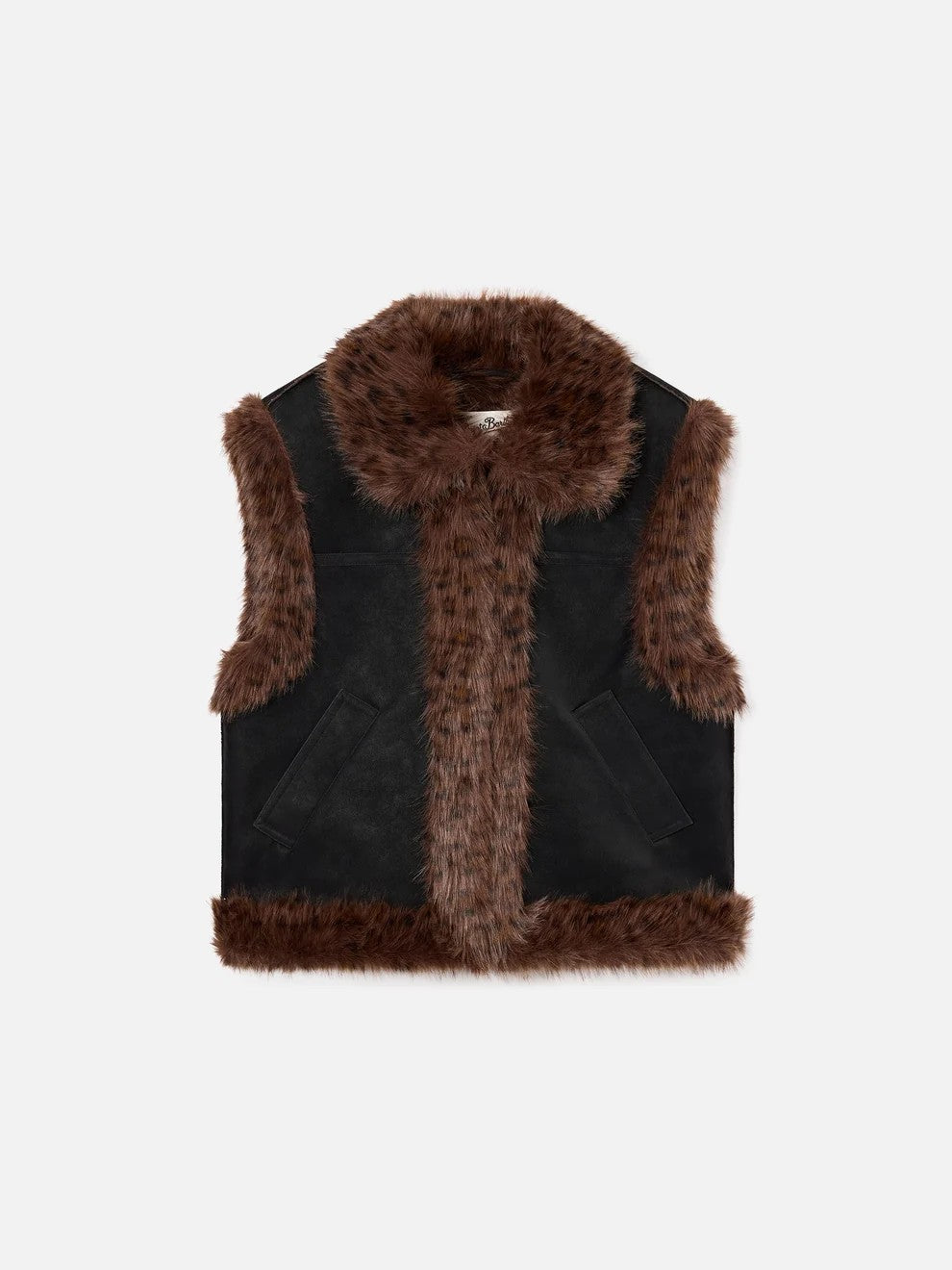 Gilet hesketh effetto pelliccia leopardo HES005 00068M MC2 SAINT BARTH 