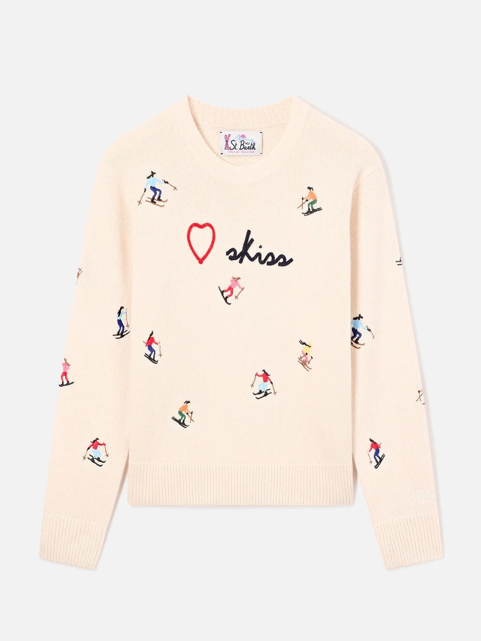 Maglia kyla con ricamo skiss KYLA002 00233M MC2 SAINT BARTH 