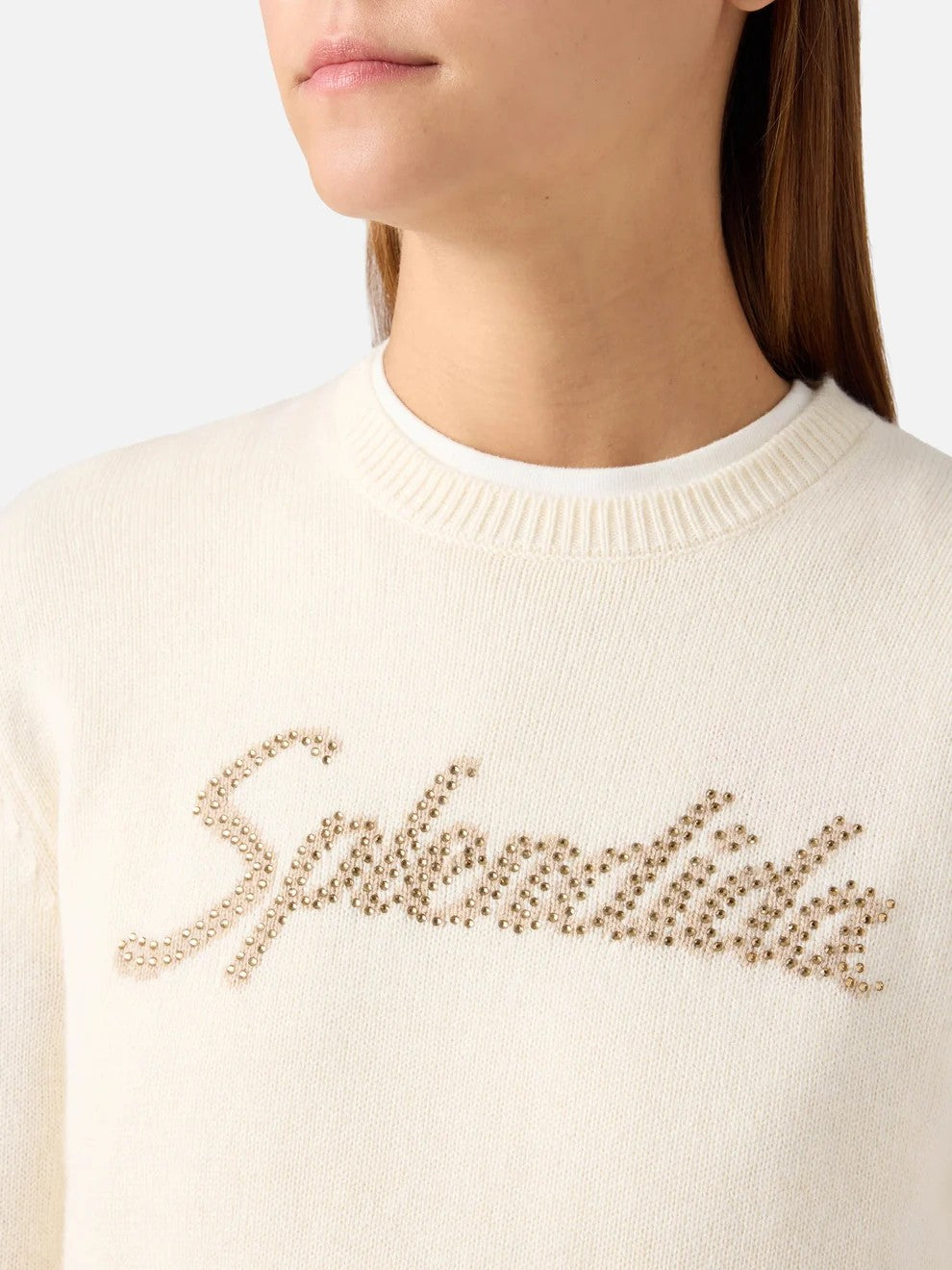 Maglia new queen con ricamo splendida QUE0010 04220M MC2 SAINT BARTH 