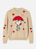 Maglia new queen con intarsio snoopy