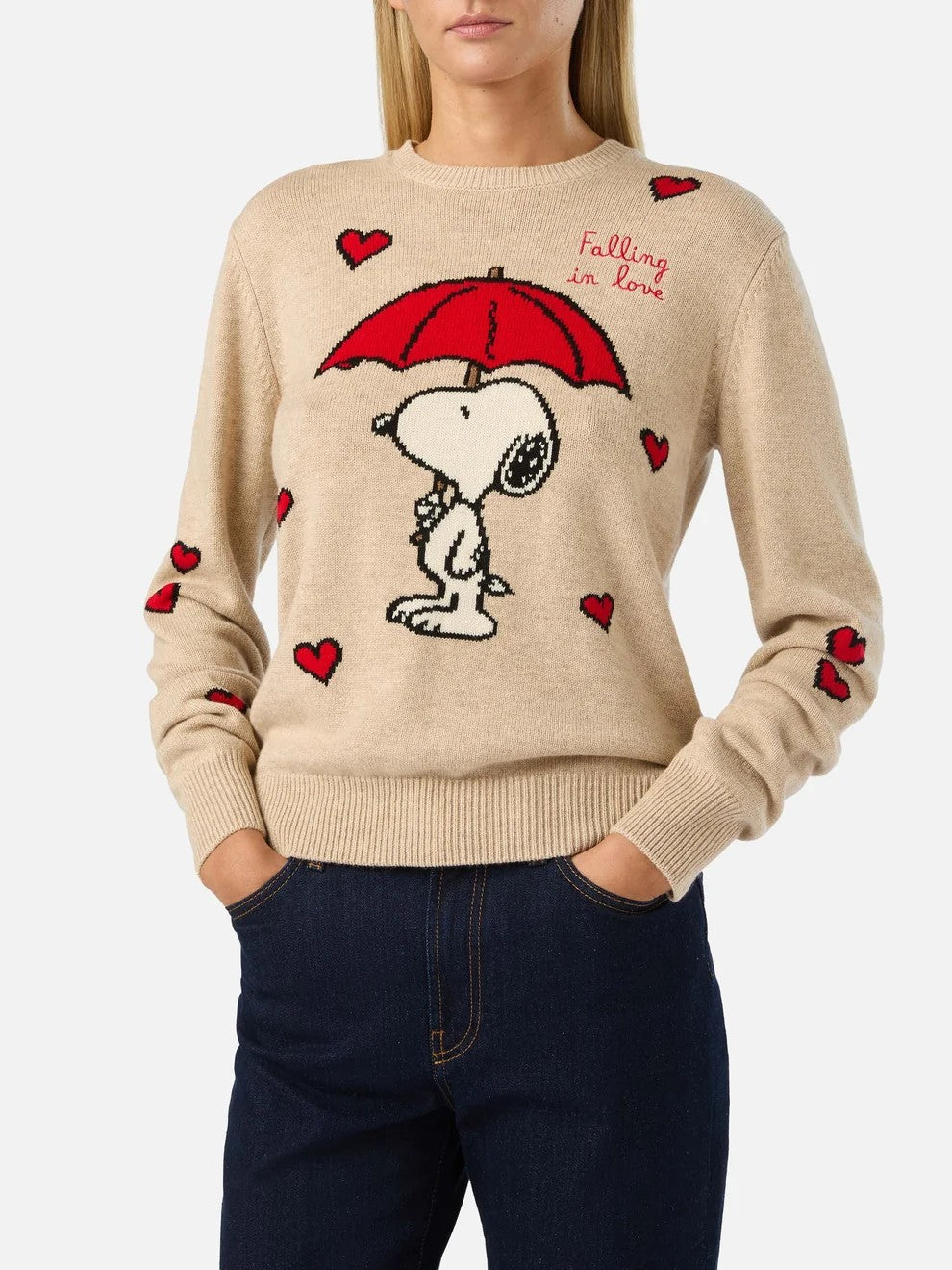 Maglia new queen con intarsio snoopy QUE0014 00331M MC2 SAINT BARTH 