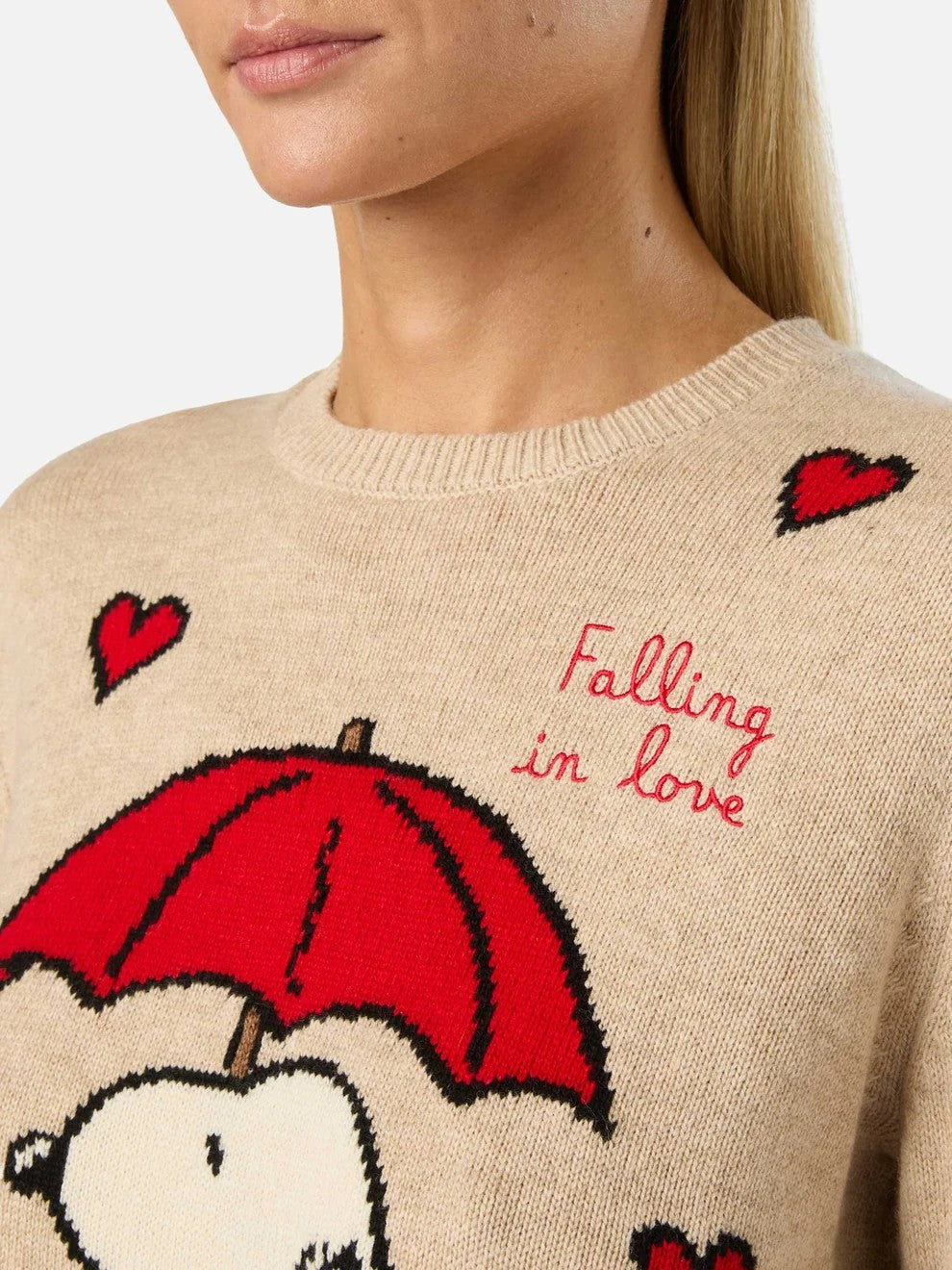 Maglia new queen con intarsio snoopy QUE0014 00331M MC2 SAINT BARTH 