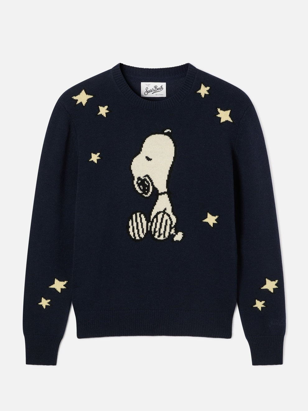 Maglia new queen con intarsio snoopy QUE0014 03883M MC2 SAINT BARTH 