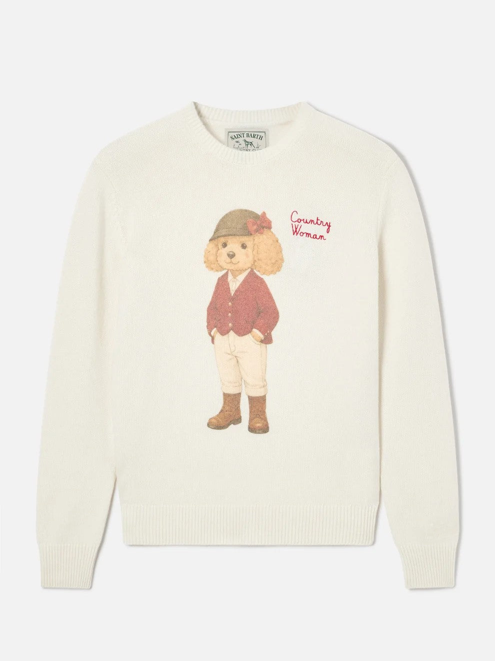 Maglia new queen con stampa country woman QUE0030 02461M MC2 SAINT BARTH 