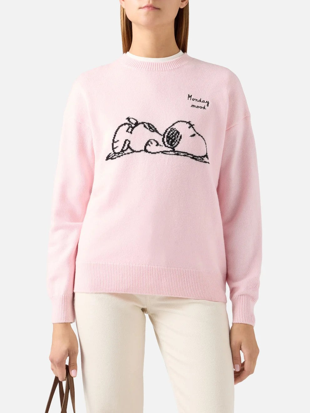 Maglia tessa con intarsio snoopy TESS001 03933M MC2 SAINT BARTH 