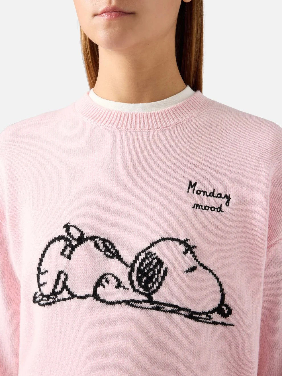 Maglia tessa con intarsio snoopy TESS001 03933M MC2 SAINT BARTH 