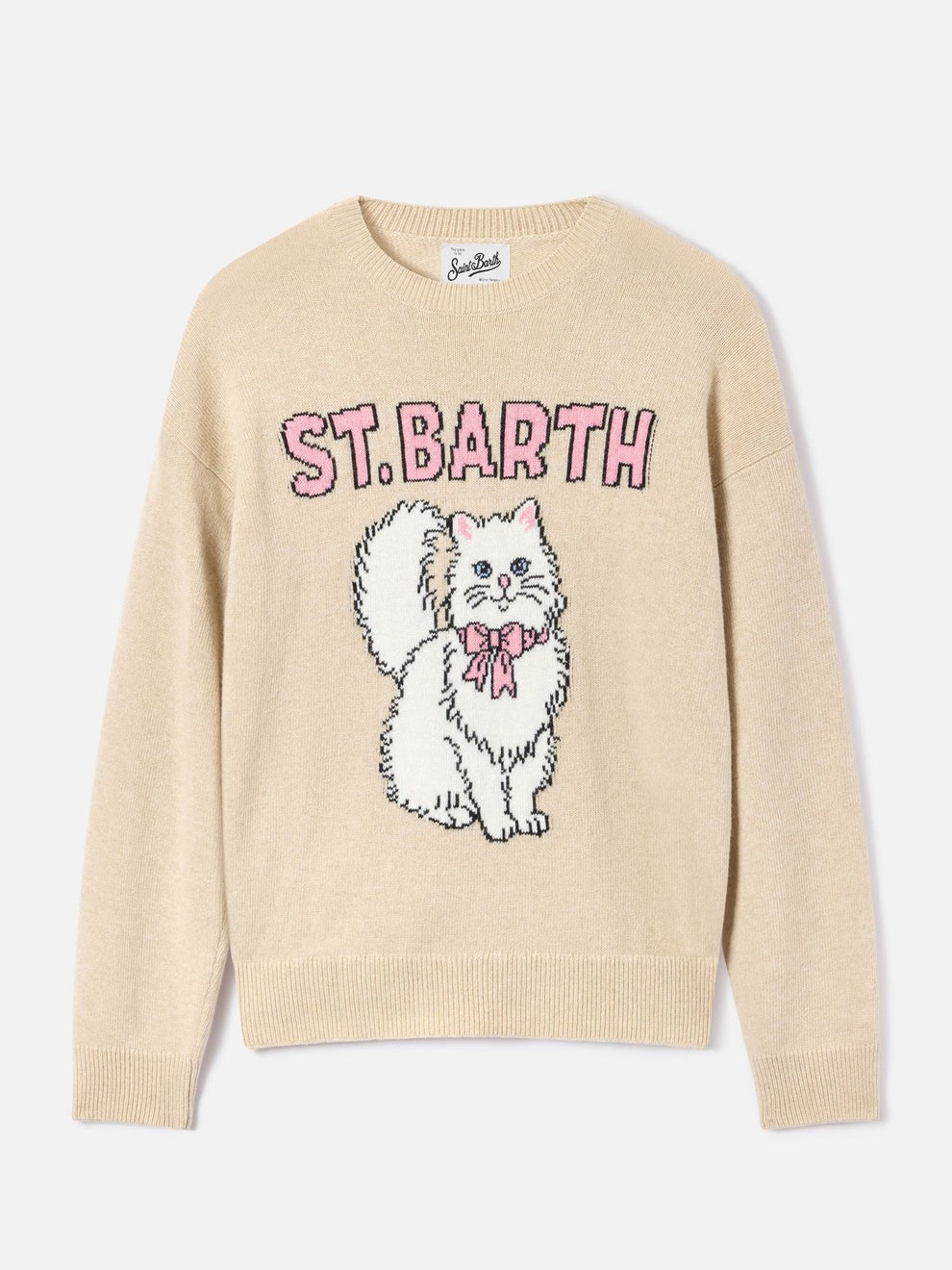 Maglia tessa con inatrsio gattino TESS001 04229M MC2 SAINT BARTH 