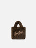 Mini vanity bag in leopard print