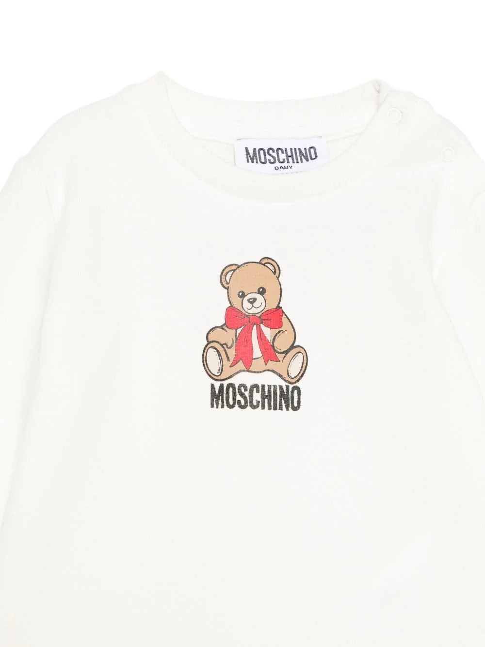 Abito con stampa Teddy Bear MBV0BKLDA18 10063 MOSCHINO BABY 