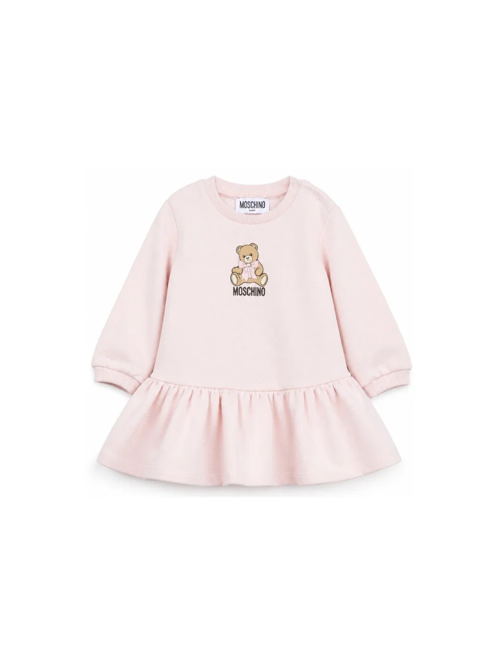 Abito con stampa Teddy Bear MBV0BKLDA18 50209 MOSCHINO BABY 