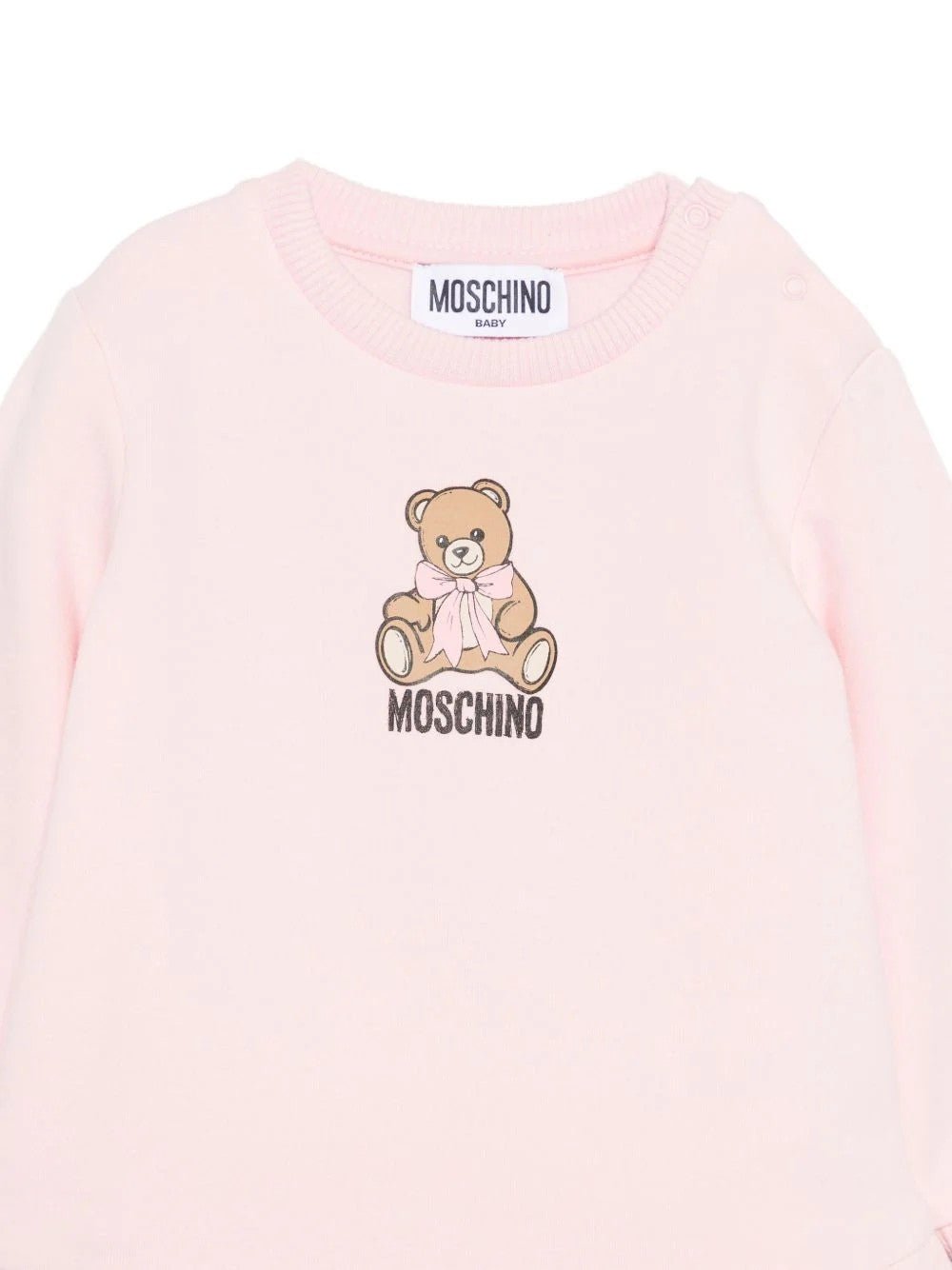 Abito con stampa Teddy Bear MBV0BKLDA18 50209 MOSCHINO BABY 