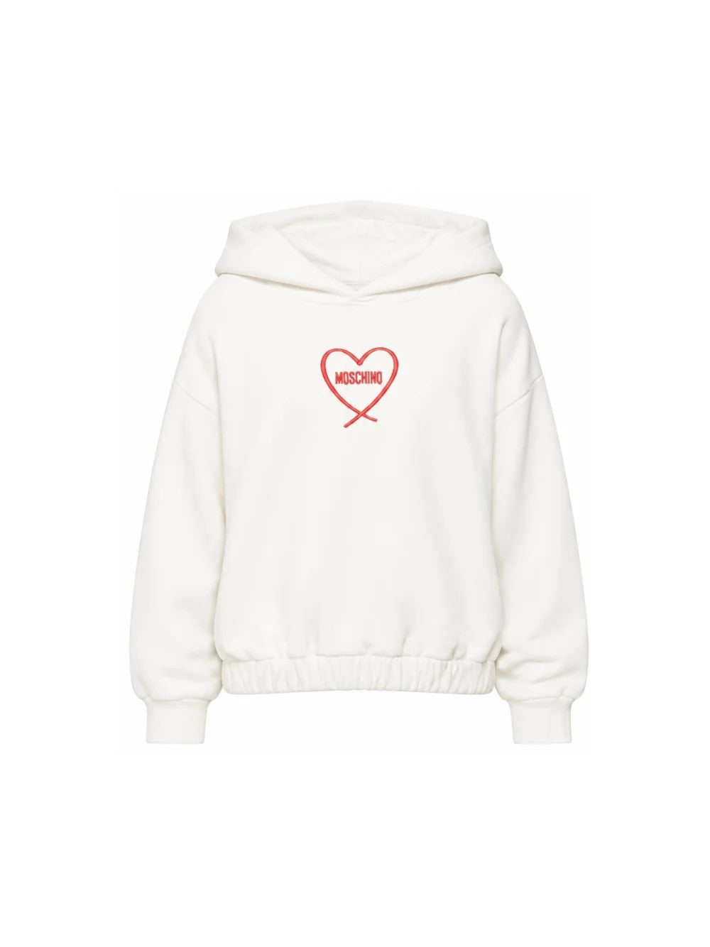 Felpa con stampa cuore HDF06ZLDA63 10063 MOSCHINO KID 
