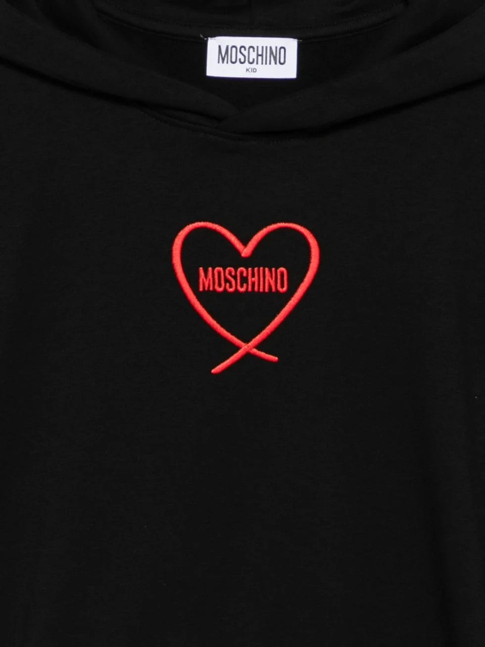 Felpa con stampa cuore HDF06ZLDA63 60100 MOSCHINO KID 