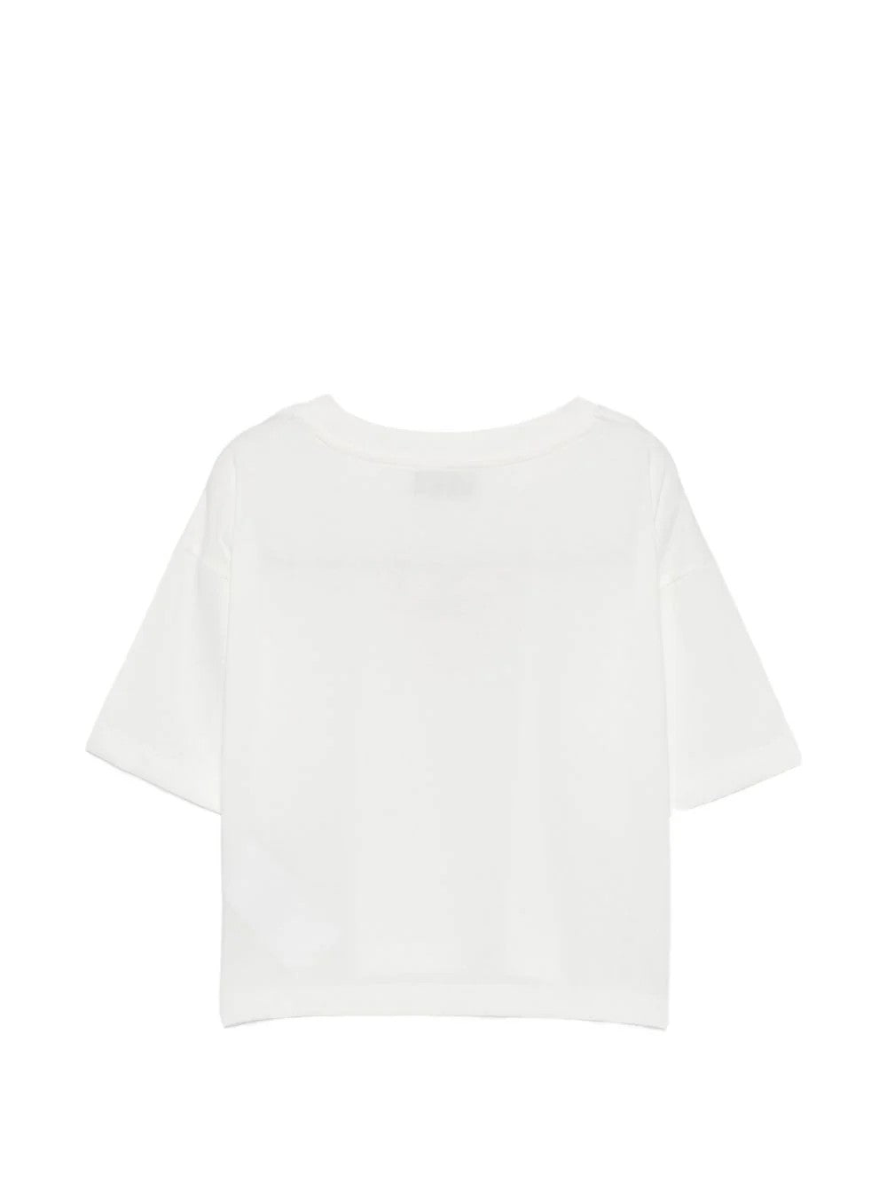 T-shirt con stampa cuore HDM078LAA10 10063A MOSCHINO KID 