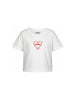 T-shirt con stampa cuore