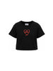 T-shirt stampa cuore