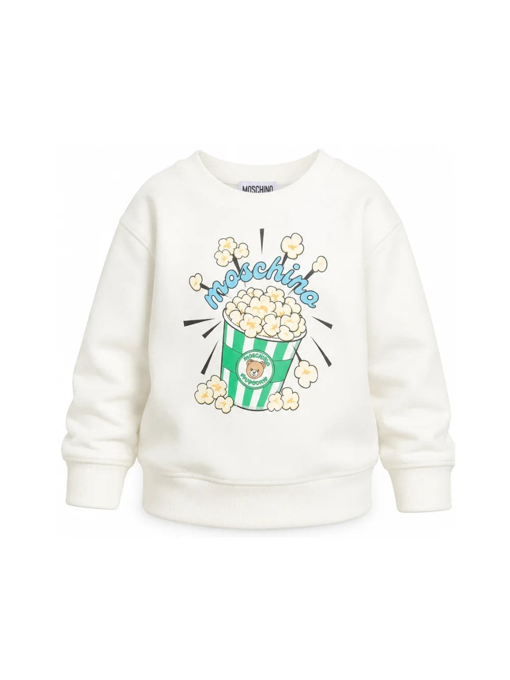 Felpa con stampa grafica HNF099LCA94 10063A MOSCHINO KID 