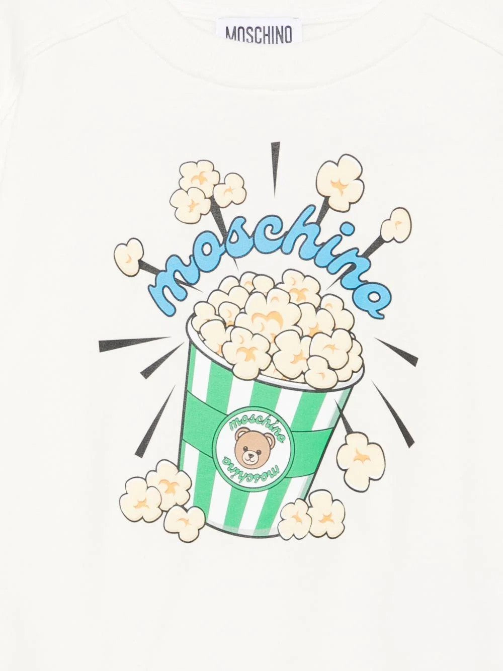 Felpa con stampa grafica HNF099LCA94 10063A MOSCHINO KID 