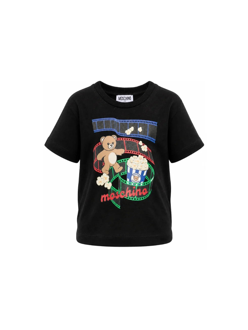 T-shirt con stampa grafica HPM05WLAA10 60100A MOSCHINO KID 