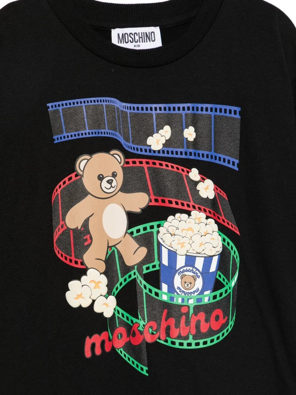 T-shirt con stampa grafica HPM05WLAA10 60100A MOSCHINO KID 