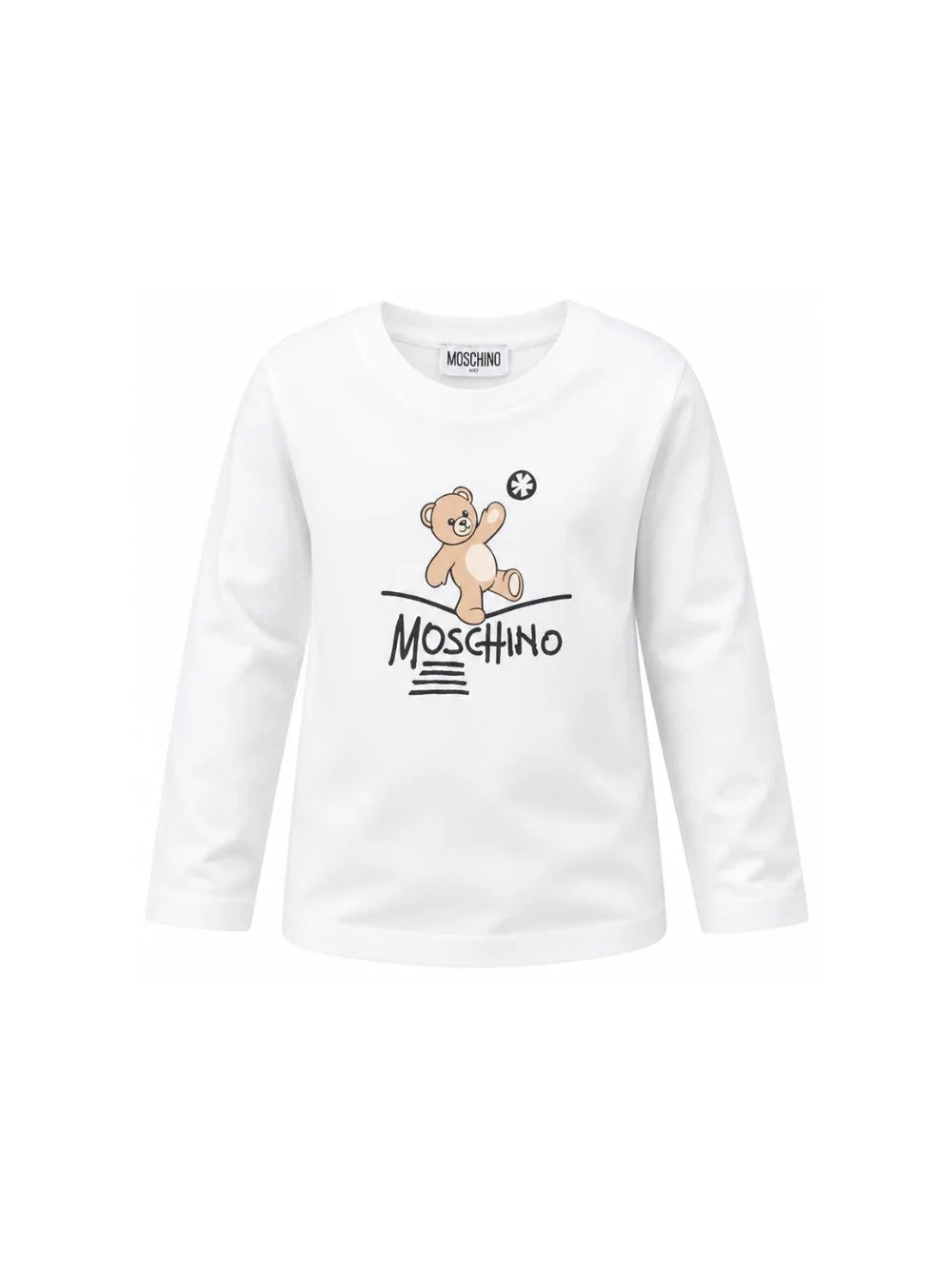 T-shirt stampa Teddy Bear HZO00JLAA20 10101 MOSCHINO KID 