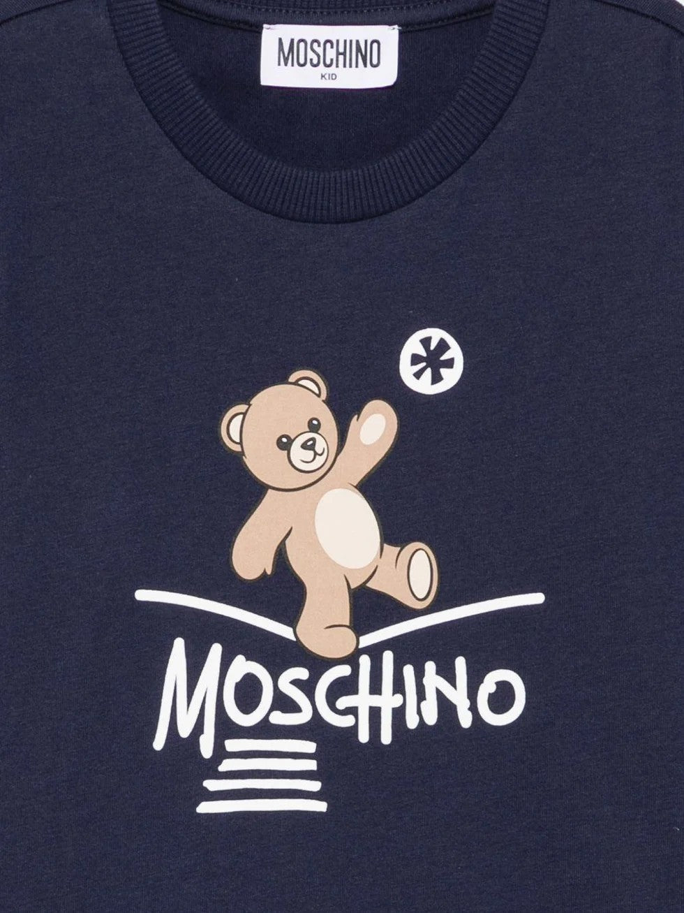 T-shirt stampa Teddy Bear HZO00JLAA20 40157 MOSCHINO KID 