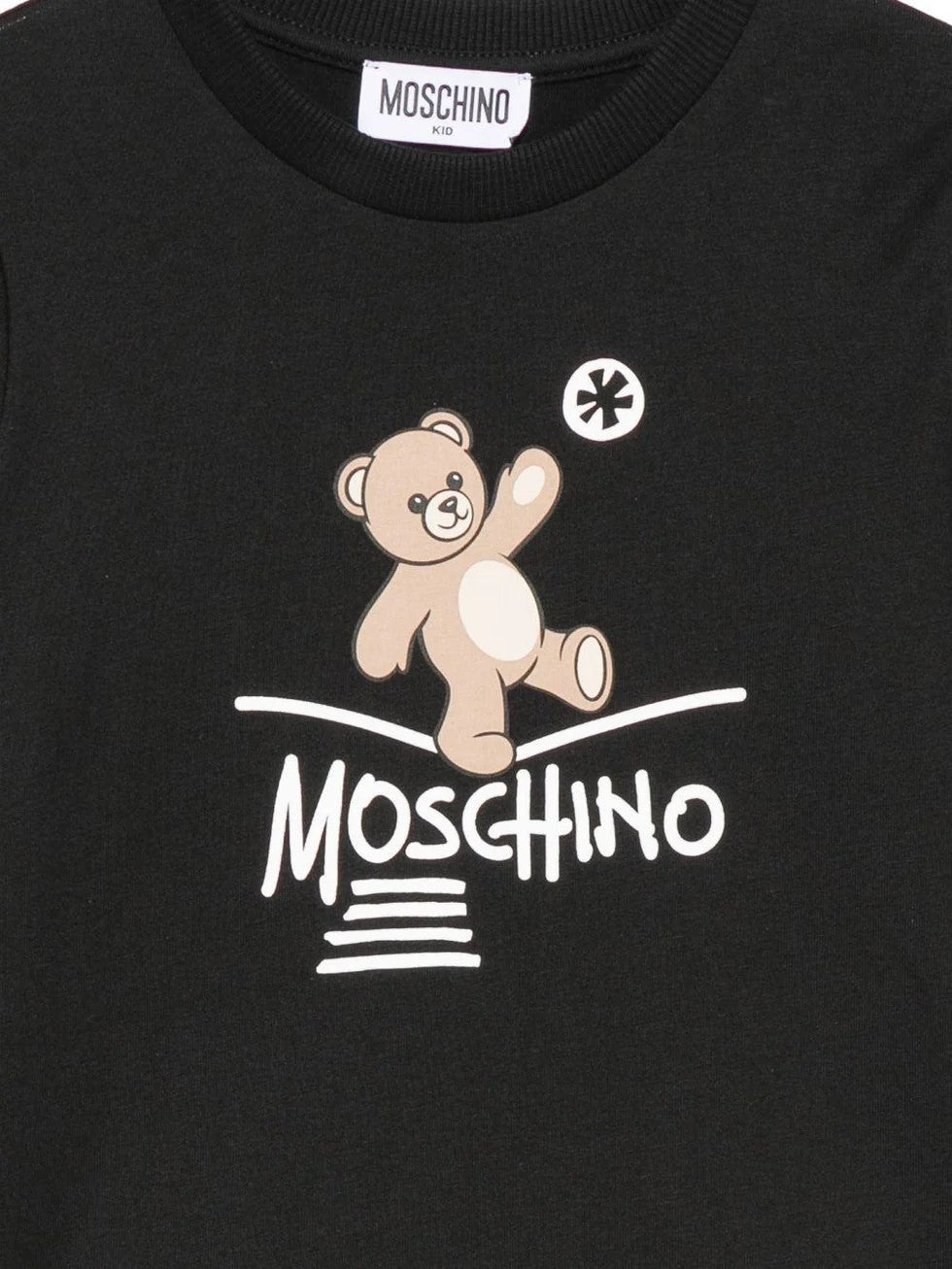 T-shirt con stampa Teddy Bear HZO00JLAA20 60100A MOSCHINO KID 