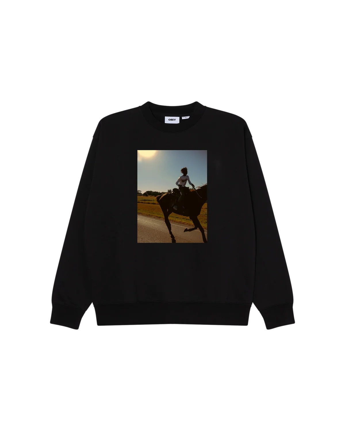 Trial ride crewneck 112864538 BLK OBEY 