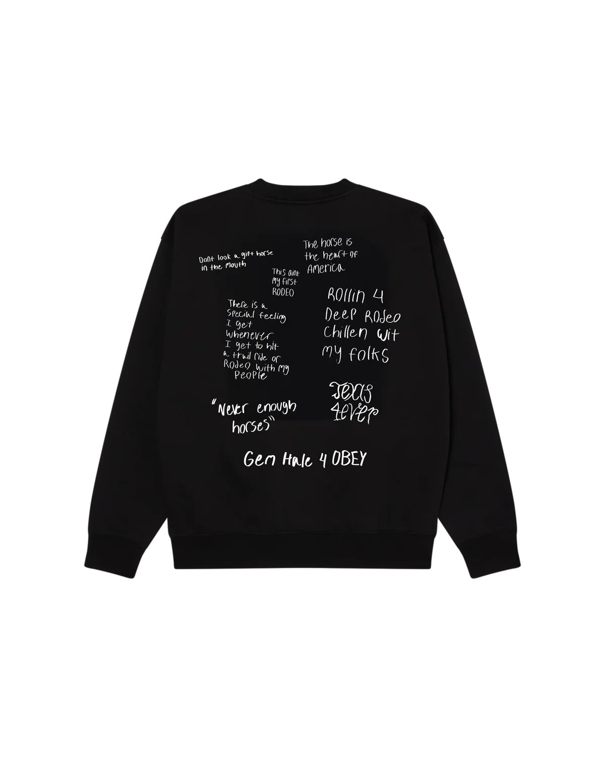 Trial ride crewneck 112864538 BLK OBEY 