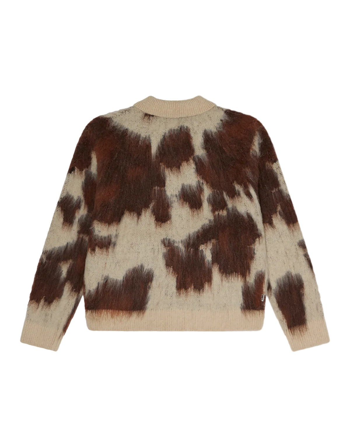 Cow pattern zip sweater 151010050 COW OBEY 