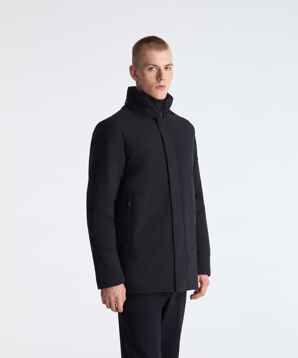 PEEBLES SRTR GRS 01Giacca con cappuccio a scomparsa PEU5997 NER PEUTEREY 