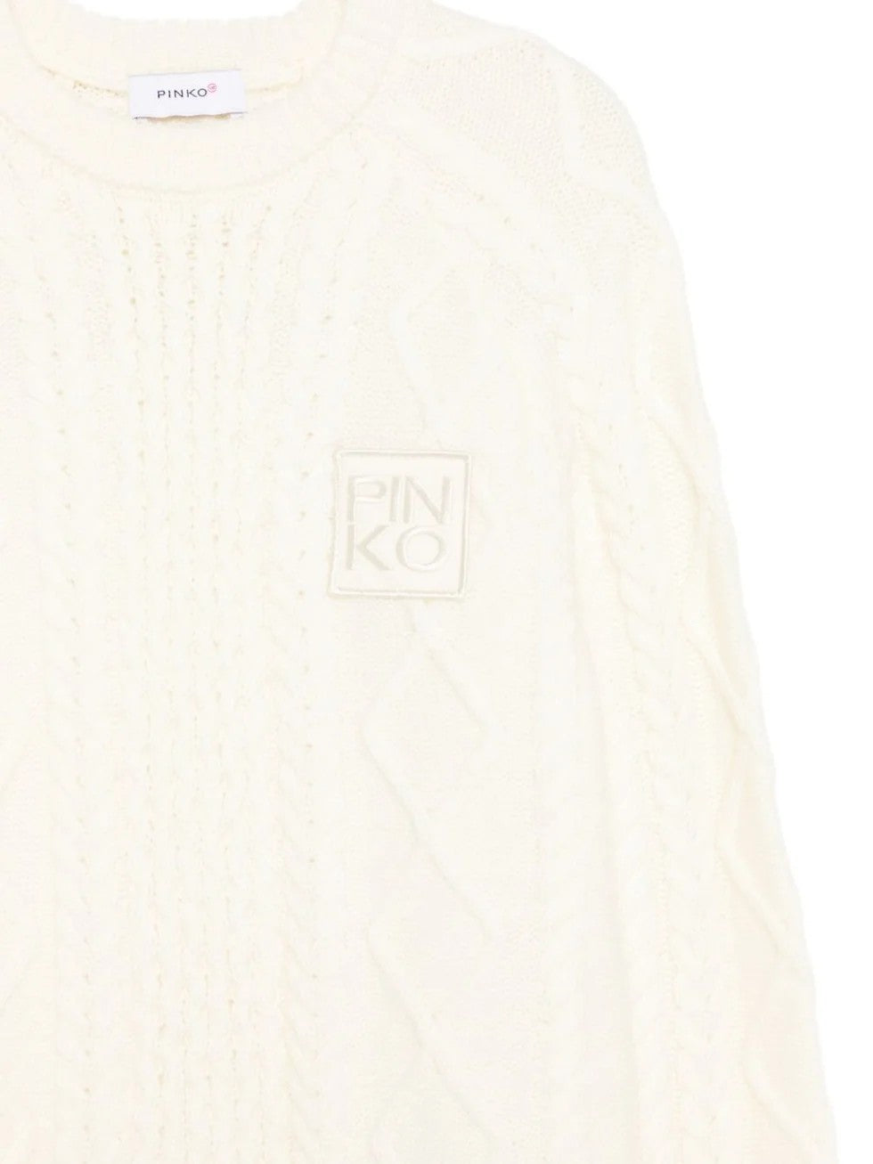 Maglione in maglia intrecciata KFMA039CFL153 0078A PINKO 