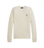 Girocollo in lana e cashmere a trecce